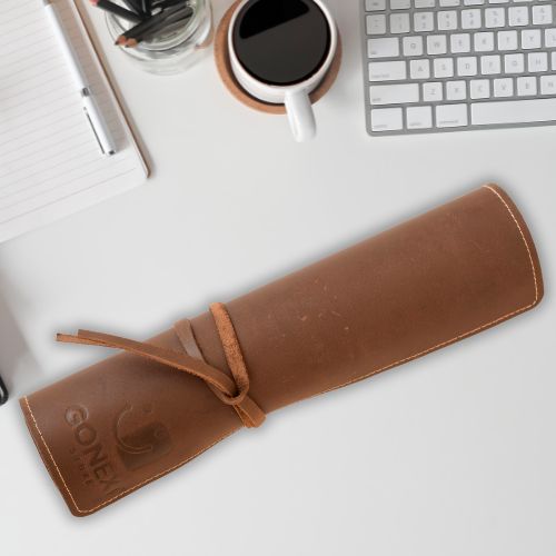 Crazy Horse Leather Full Grain Mouse Pad (Large)